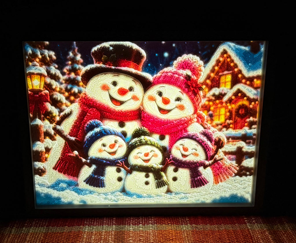 Snowman Family Nightlight